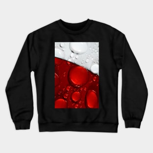 Abstract in Red & White Crewneck Sweatshirt
